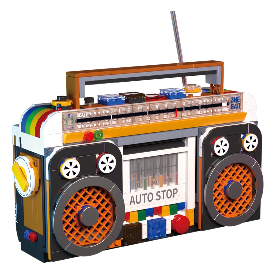 Retro electrodomésticos refrigerador Radio Cámara compatible con Lego adornos creativos bloques de construcción juguetes para niños al por mayor