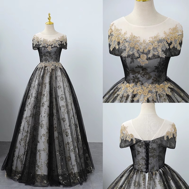 Nuevo vestido de rendimiento en color largo vestido de prueba de arte vocal anfitrión de reunión anual solo vestido de noche de la canción