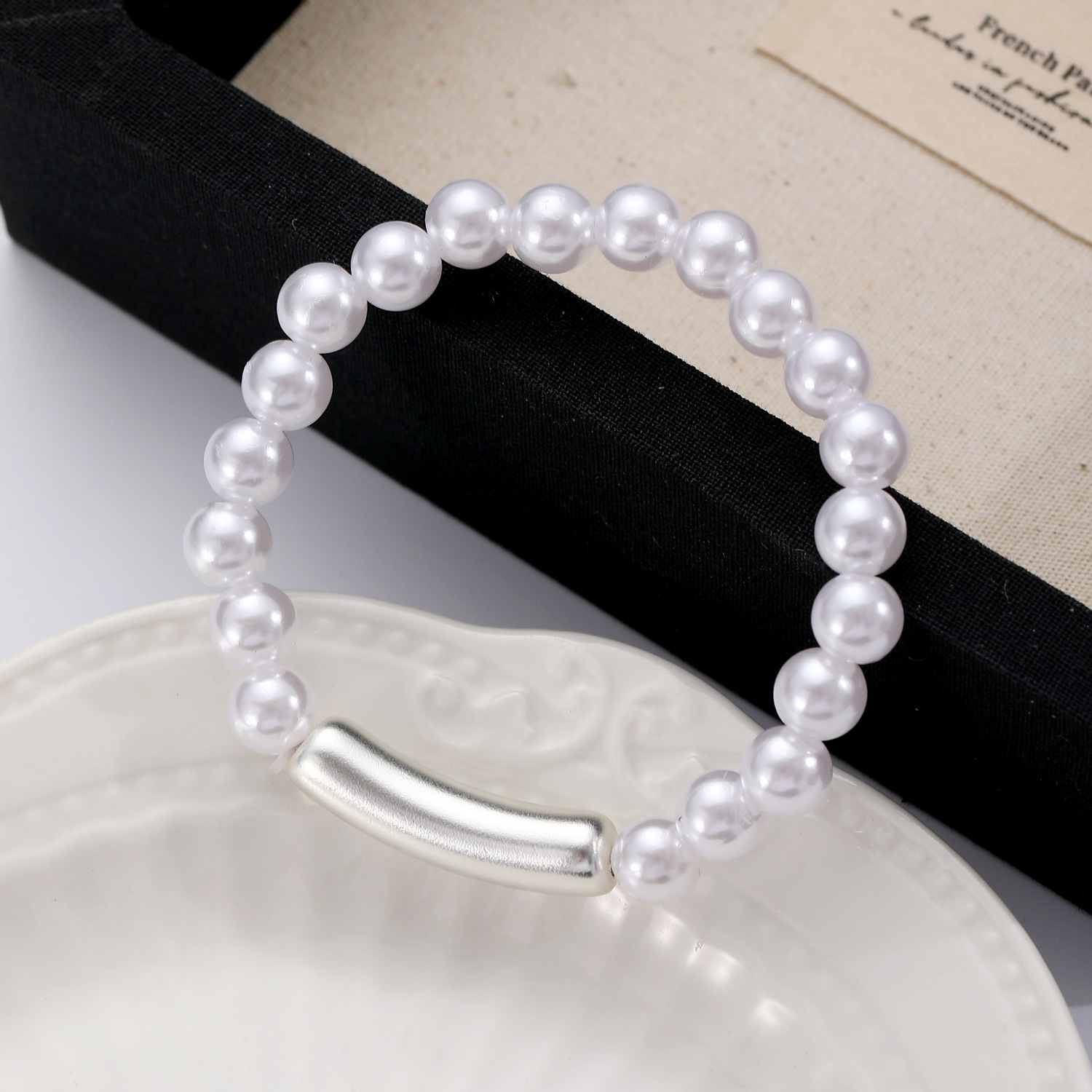 48g Weight CCB, Imitation Pearl, Alloy Pendant Material Bracelets Classification Alloy Chain Material Beaded Chain Chain Type 1 Piece, 1 Set Quantity Casual, Banquet, Daily Occasion CCB, Imitation Pearl, Alloy Material Geometric Pattern Women's Gender Polishing Design Elegant Style Elegant Geometric CCB Imitation Pearl Alloy Beaded Chain Beaded Bracelets Wholesale 12