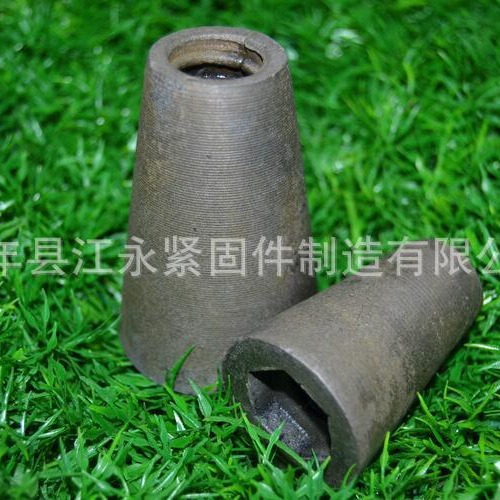 江腾现货建筑配件锥形螺母 球墨铸造锥体 锥型对拉螺母  规格齐全