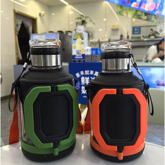 带手柄新款茶水分离玻璃杯男高级感大容量水壶水杯户外便携带绳