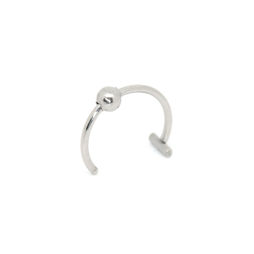 European and American style stainless steel crossbar love cross lip ring no perforation no hole trend lip nail hot girl niche lip decoration