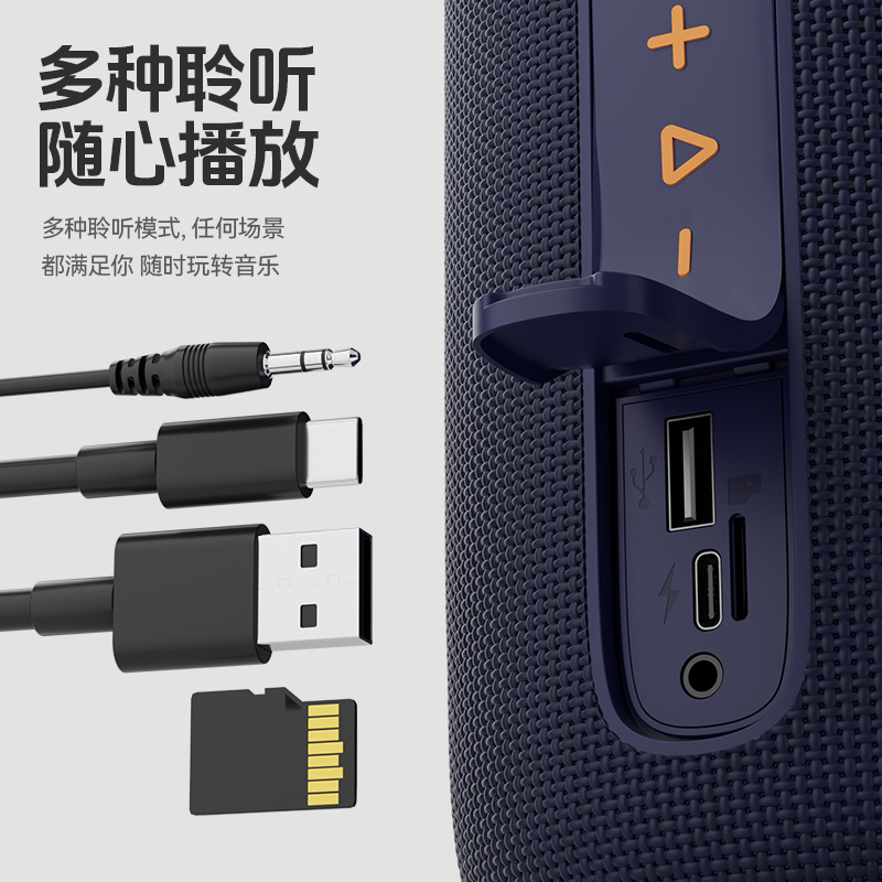 Deportes al aire libre a prueba de agua Bluetooth sonido alto volumen portátil subwoofer colorido alta calidad de sonido larga duración altavoz HIFI