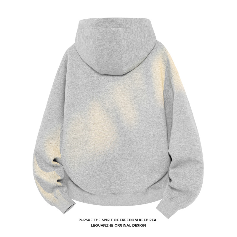400 g schweres Sweatshirt aus chinesischer Baumwolle für Damen und Herren, Frühling und Herbst, amerikanischer Retro-Stil, hochwertige Silhouette_voghion.com