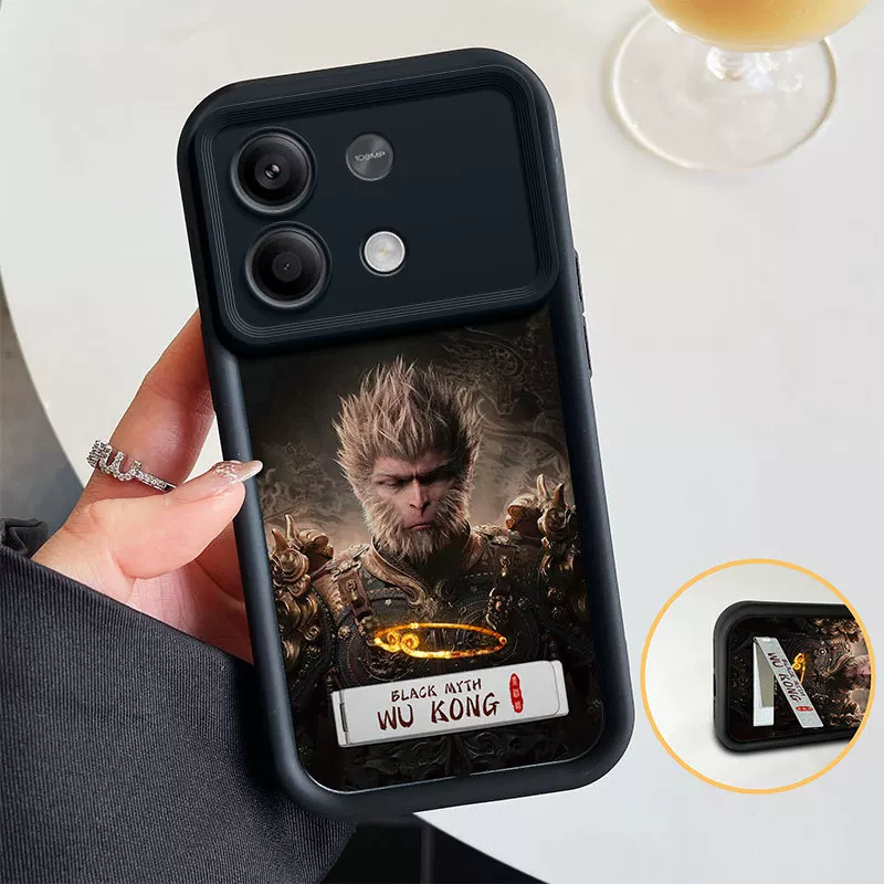 Подходящая для Xiaomi pocoX6 Redmi 12 всесезонная чехол для мобильного телефона черный Гоку аниме Ника Лифи 9A