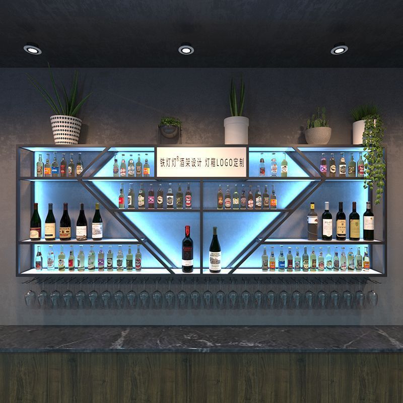 Wall-Mounted Restaurant Wine Cabinet Home Collection Wine Rack Wall Display Cabinet Wall-Mounted Wine Cabinet Bar Wall Cabinet Suspension