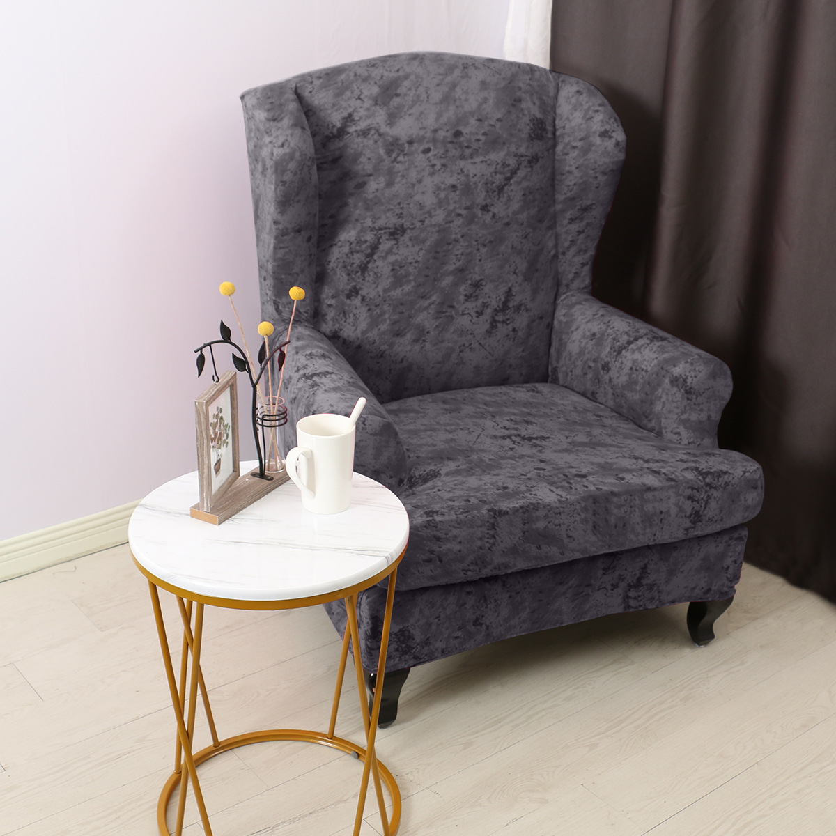 Cross-border impresión elástica Tigre cubierta de la silla cubierta de todo incluido de un solo Ala cubierta trasera del sofá cubierta del tigre sijiameng americano