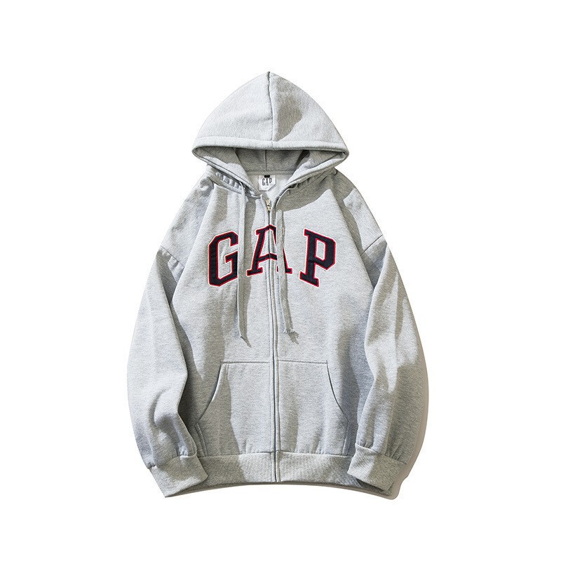 G a P Trendy Brand Hoodie Sweatshirt Jacket with Letter Print Zipper Hooded Casual Unisex Jacket G a P Trendy Brand Hoodie Sweatshirt Jacket with Letter Print Zipper Hooded Casual Unisex Jacket