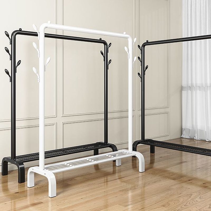 Clothes Hanger Floor Vertical Thick and Solid Hanger Movable Bedroom Clothes Shelf Balcony Simple Drying Hanger