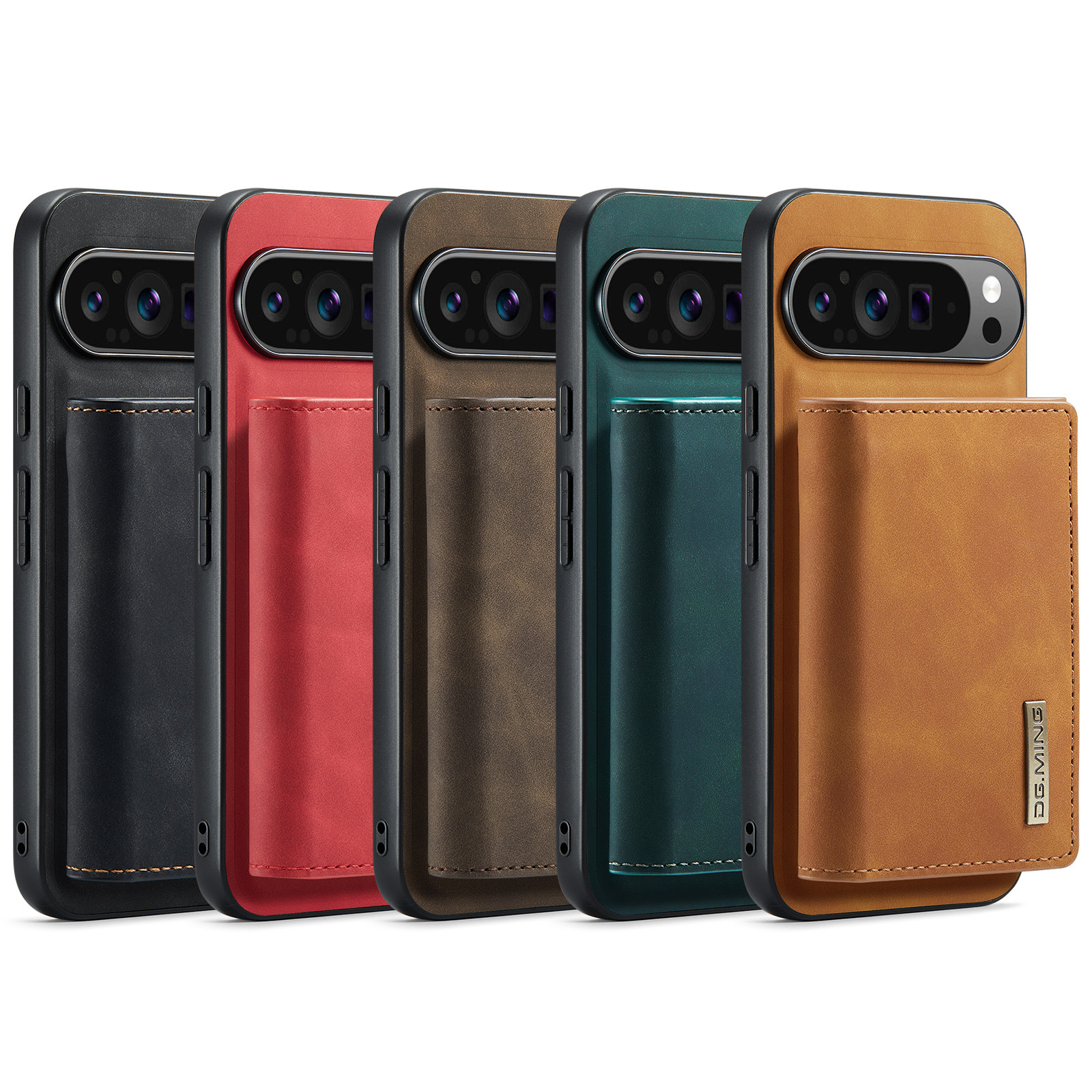 M1 per Google Pixel 9 Custodia a portafoglio magnetica Pixel 9 Pro XL Custodia per telefono con magnete diviso_voghion.com