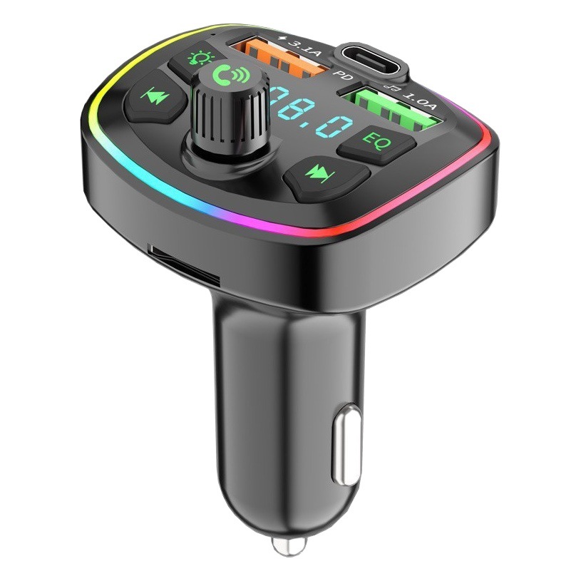 Cross-border Q7 car charger Bluetooth mp3 player multifunctional headlamp car cigarette lighter pd fast charge