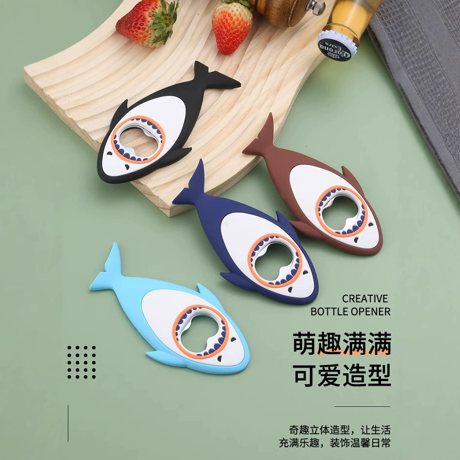 Креативный новый трехмерный акула открывалка для бутылок
