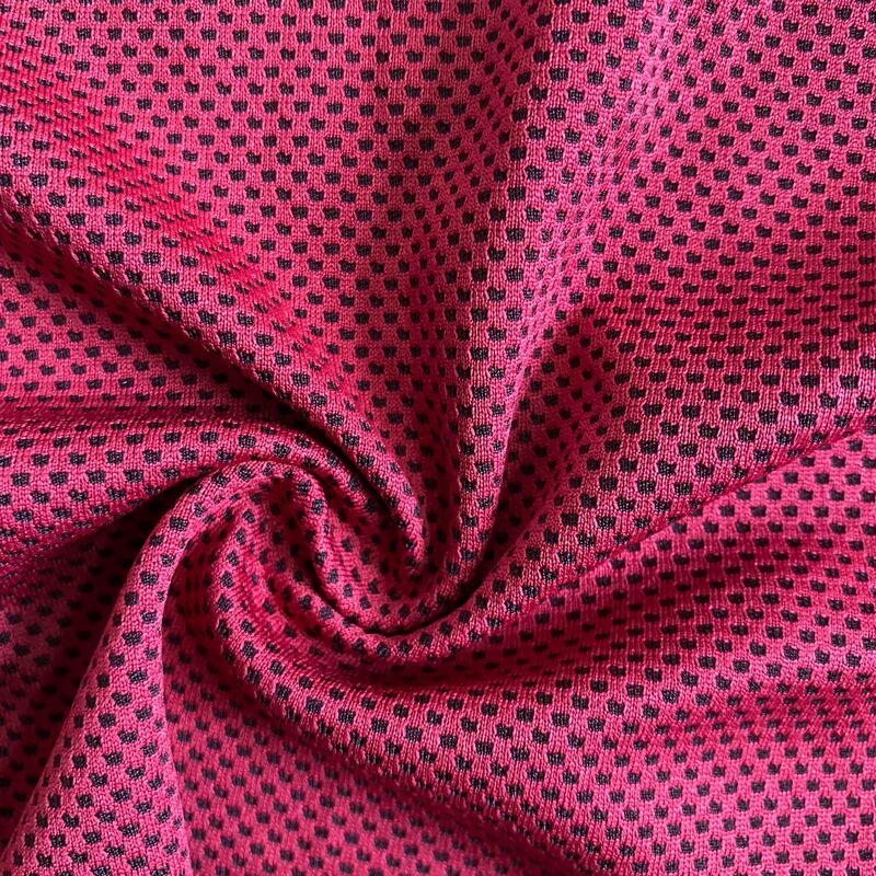 Adidas Two-color Mesh Cloth Double-layer Mesh Honeycomb Cloth Dot Jacquard Honeycomb Cloth T-shirt Vest Sports Fabric