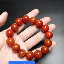 正宗天然战国红玛瑙玉手链男女款转运南红玉手串招财玉手饰