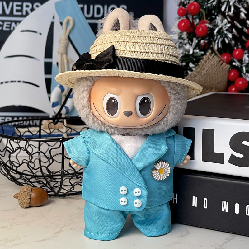 仅衣服适用labubu娃衣坐坐派对一二三代盲盒Labubu娃衣拉布布服装|undefined