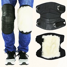电动车摩托车保暖护膝四季骑专用防风寒冬季真皮羊毛护腿加厚男女