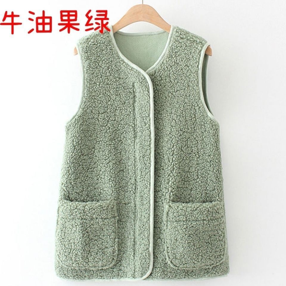 Chaleco de las mujeres nuevo Estilo Chaleco de piel bereber polar estilo coreano Otoño e Invierno versátil chaleco image 11