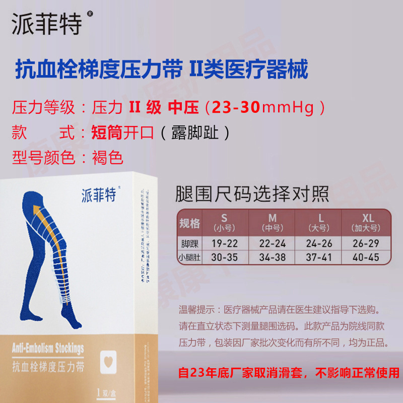 パフィット抗血栓症段階圧力ベルト 医療グレードの術後下肢静脈瘤予防弾性ソックス 男女兼用|undefined