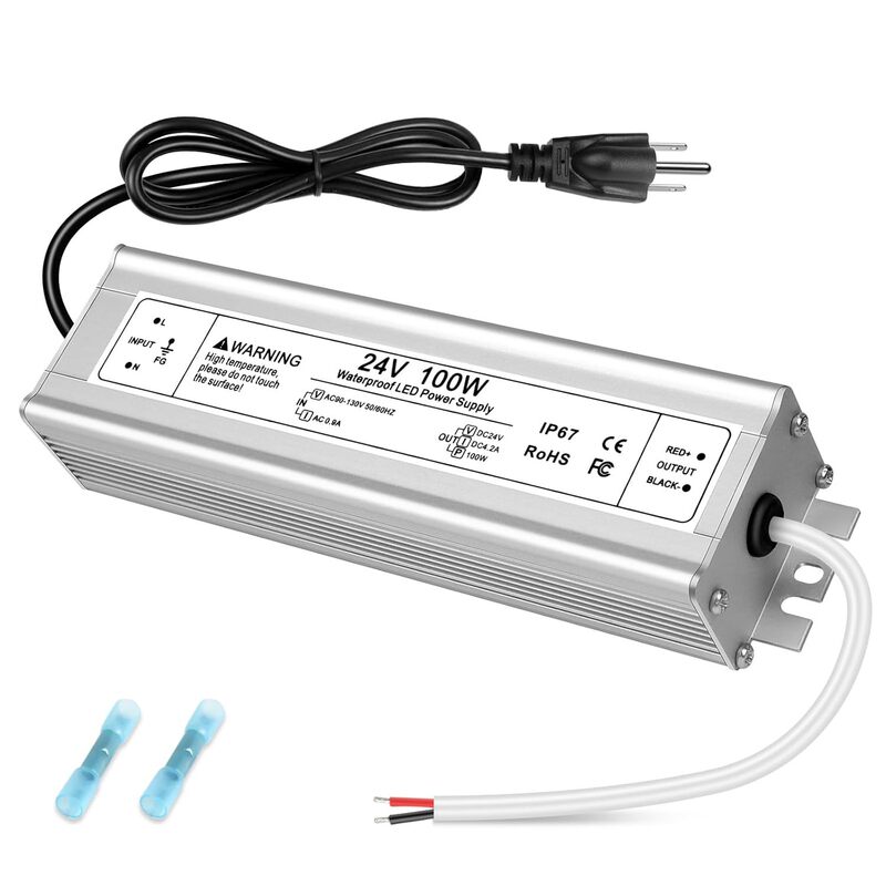 100W/24V 2-in-1 Power Adapter Connect Multiple Hue Outdoor Low Voltage Lights Philips Hue