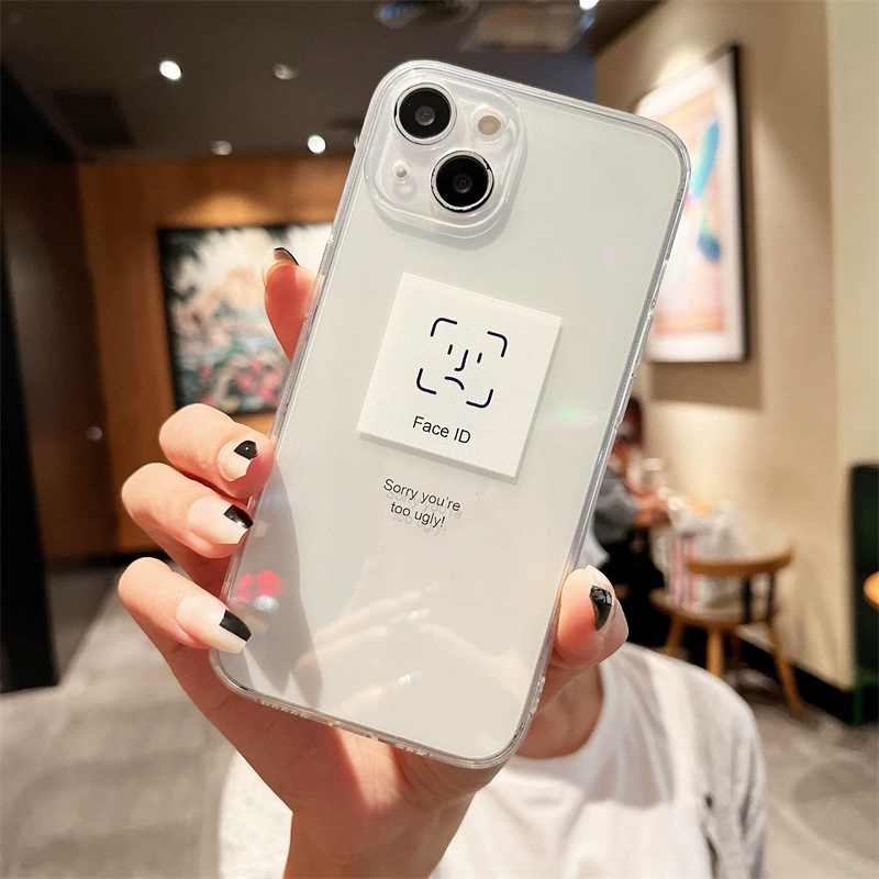 Айфон-кейс для лица, совместимый с Apple, iPhone 12, прозрачный защитный чехол, iphone, 13promax