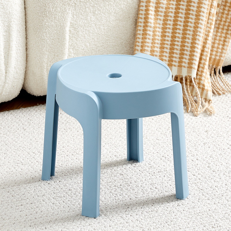 Taburetes de plástico gruesos mesas de comedor caseras cocinadas de cocina simple banco alto nórdico sala de estar respaldo molino de viento cuadrado nuevo