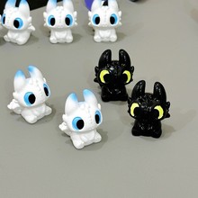 创意可爱黑白无牙仔公仔萌粒 diy装饰品挂配件车载桌面手工小摆件