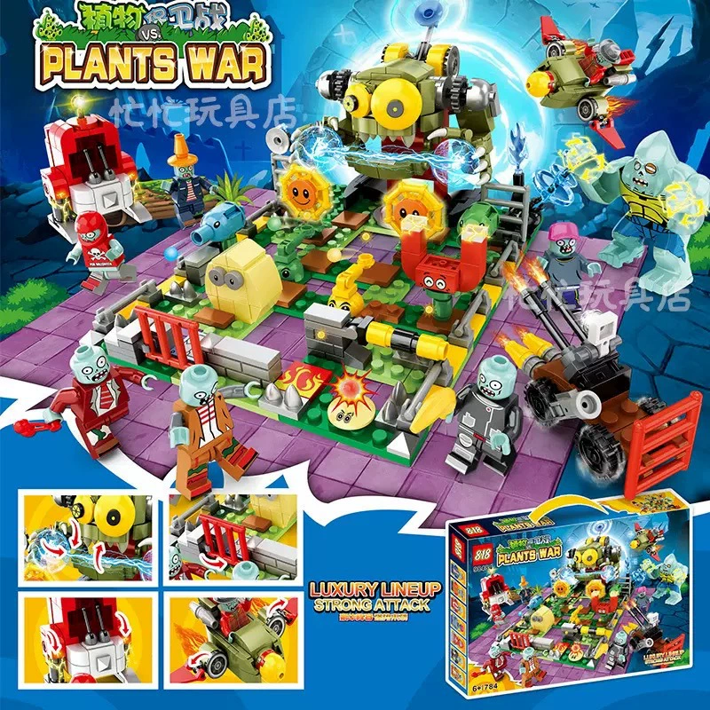 Лего, конструктор для мальчиков, серия ниндзя, Plants vs. Zombies, игрушка, подарок на день рождения