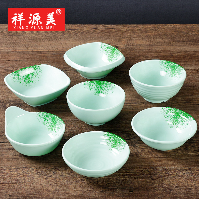 Xiangyuan Pot shops Dips Restaurant Hotel Dedicated Rice bowl Shatterproof commercial Soup bowl Melamine Melamine tableware