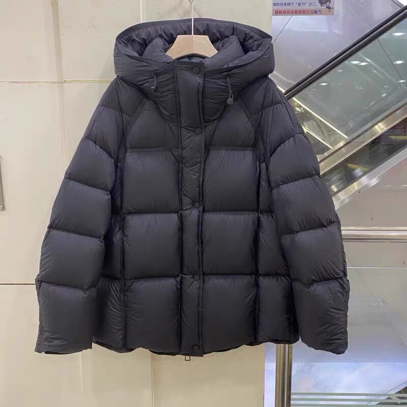 平湖批发2025冬新款韩版中长款羽绒服女加厚云朵泡芙90白鸭绒外套|undefined