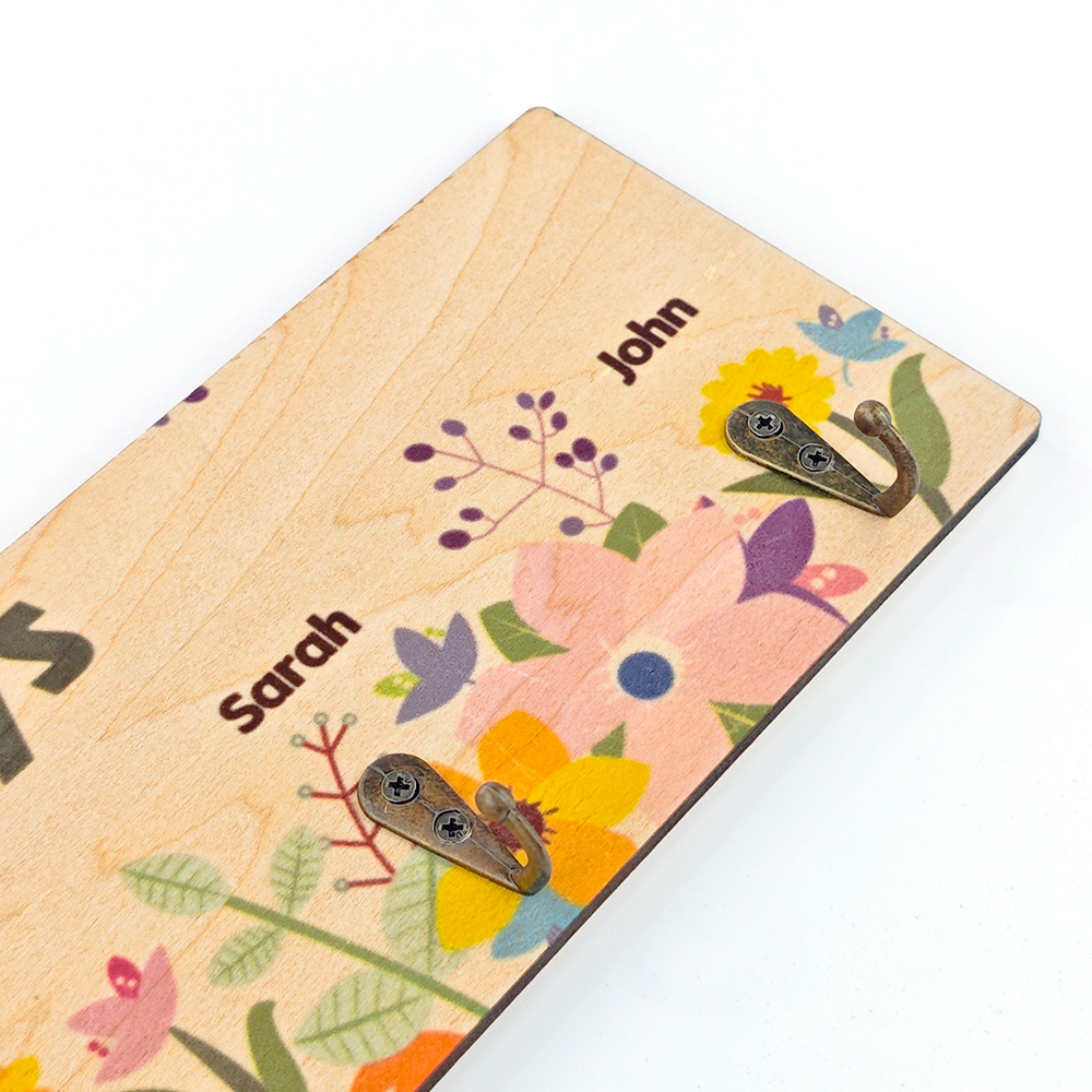 Transferencia térmica de nuevo producto de sublimación térmica simple porta-claves de madera