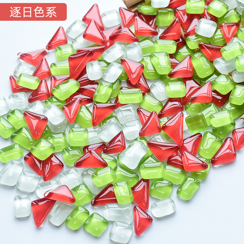 DIY手作りクリエイティブ装飾材料モザイクコラージュ小粒クリスタルフリーストーンガラス片パッチ|undefined