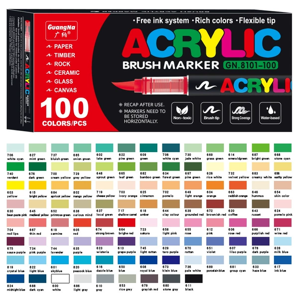 Set, 100 colors