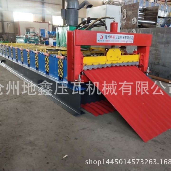 现货销售全自动836小圆弧设备压瓦机 沧州地鑫压瓦机 冷弯成型机
