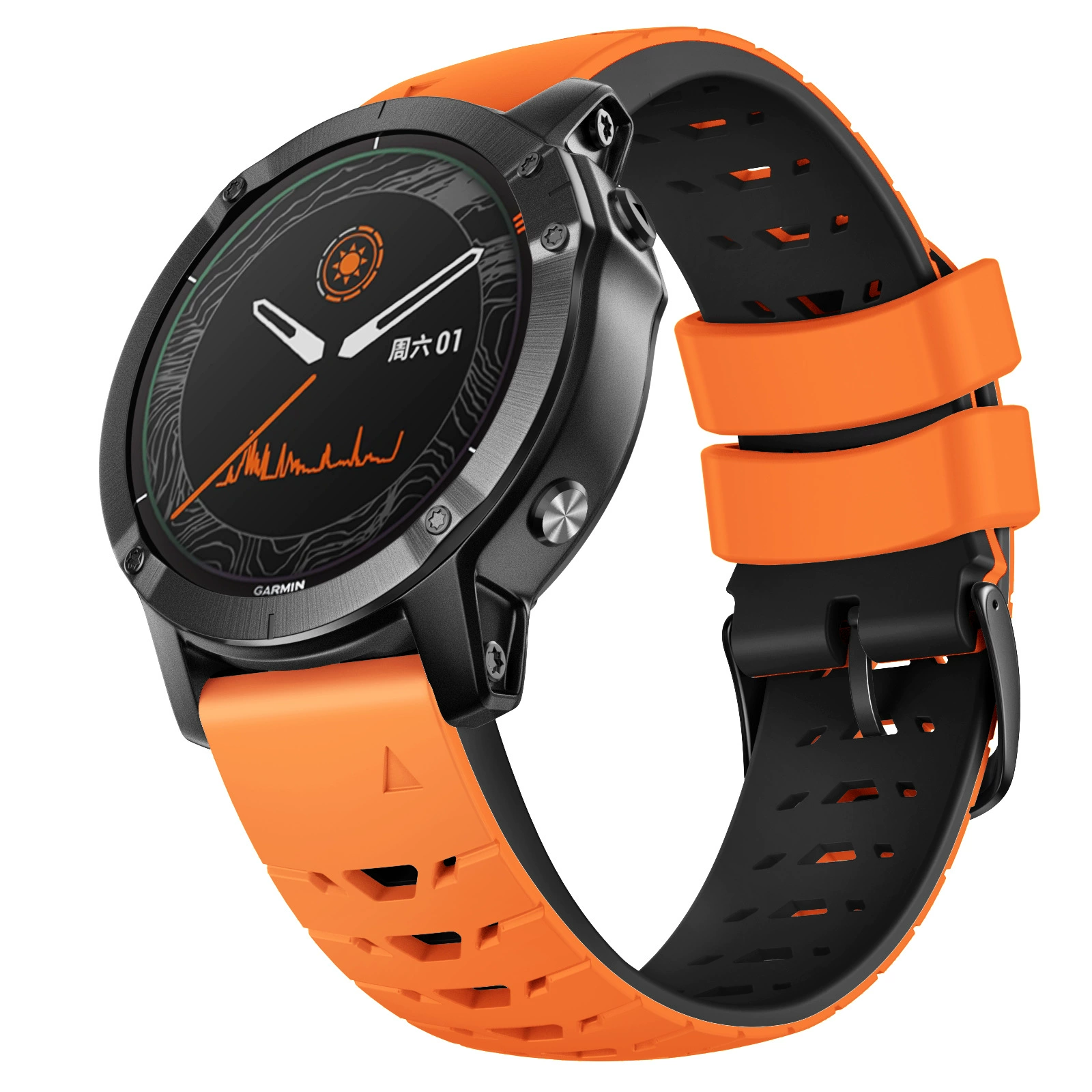 Подходит для Garmin Jiaming FENIX 5 935 MARQ трапециевидный экспресс силиконовый ремешок feenix6 7 22мм