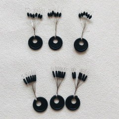 Black olive straight column bulk space beans 100 sets package Taiwan fishing accessories fishing gear manufacturer wholesale