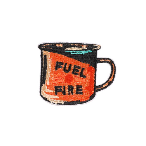 Computer embroidered label outdoor camping campfire tent badge cloth label clothing accessories accessories patch sticker embroidered cloth sticker