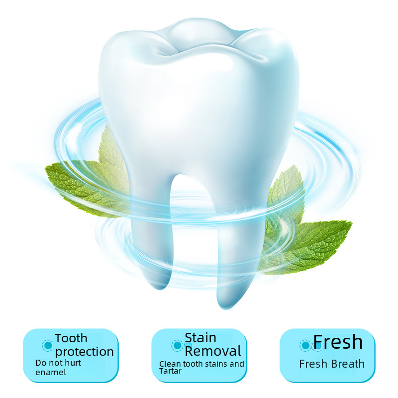 Baking soda whitening tooth powder freshens breath