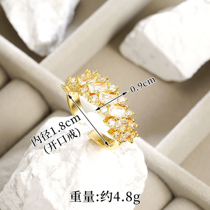 J23878 brillante anillo microincrustado