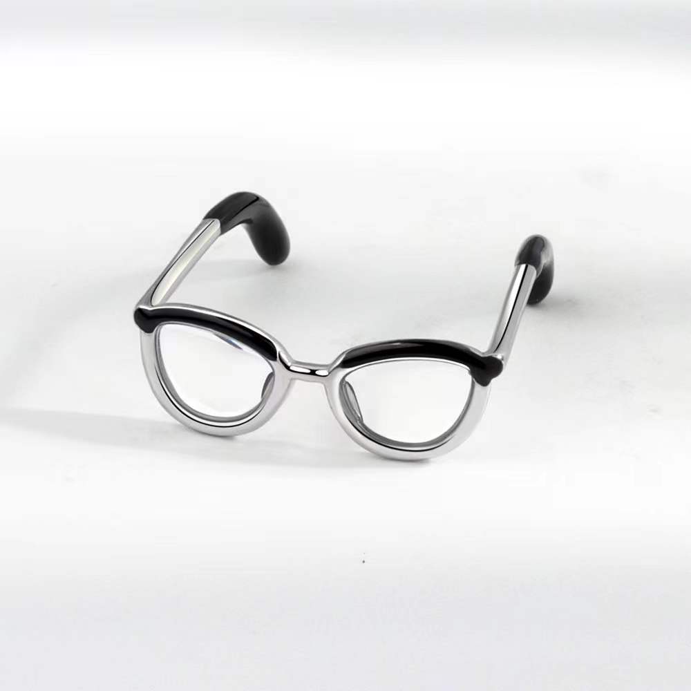 Nouveauté Lunettes Métal De Gros Anneau Ouvert display picture 1