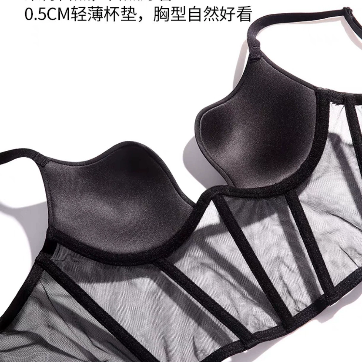 Supportive Summer Bra Top, Fitted Bustier, Underwire Support, Sizes 32/70–38/85