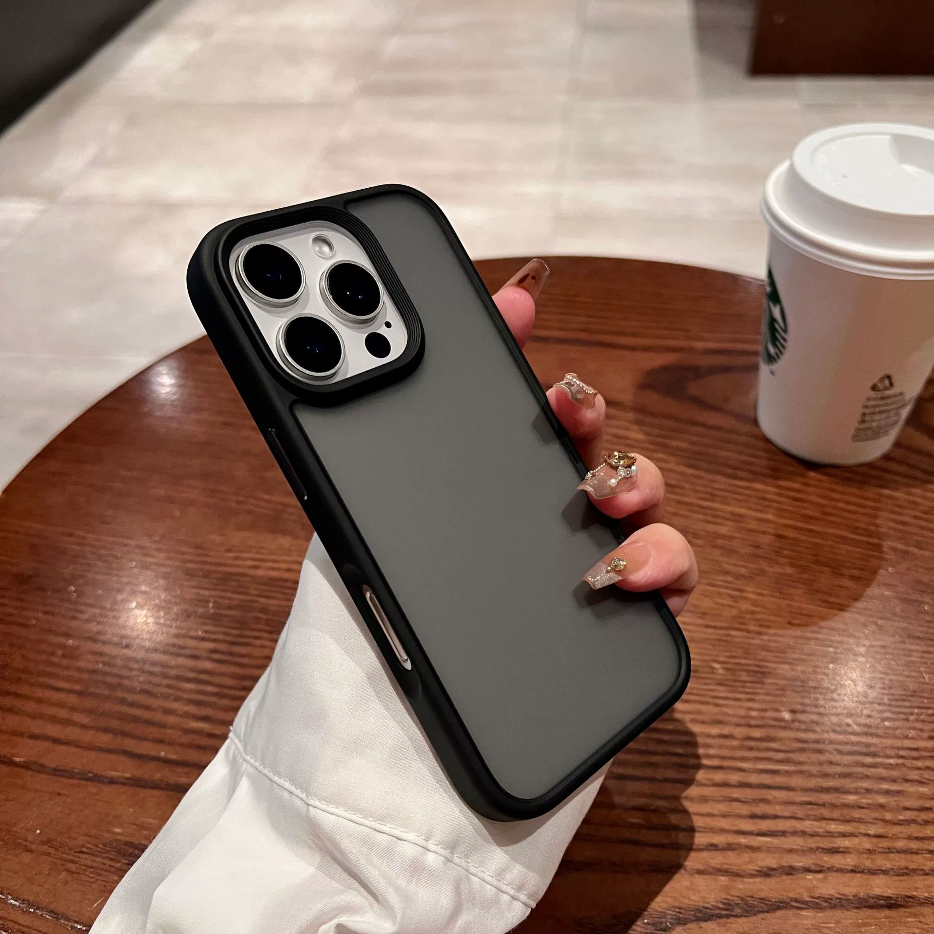 Apple iPhone 16 классический матовый чехол для телефона, совместим с Pro, защитный чехол