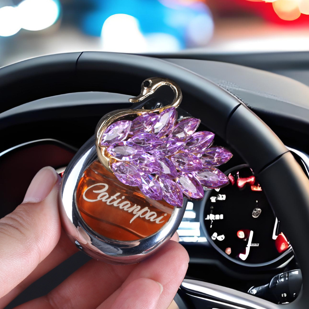 Perfume de automóvil salidas de aire de alta calidad de perfumes de automóviles para damas, perfumes de cignes, adornos de perfume de perfumes duraderos