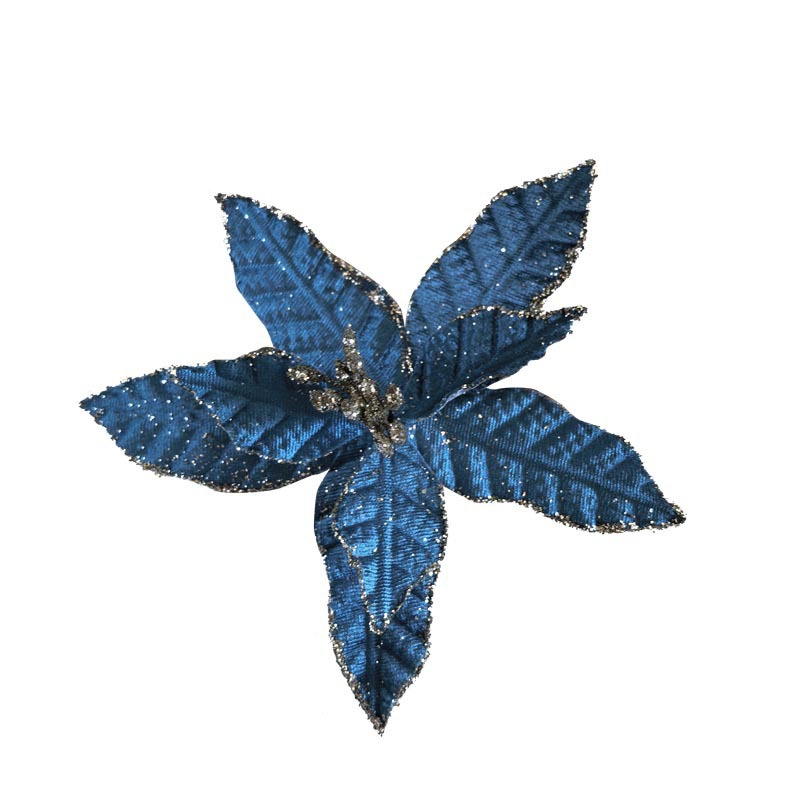 Nuevo polvo de Navidad transfronterizo de simulación flores de Navidad decoración de árbol de Navidad decoración de fiesta decorativa atmósfera del hogar