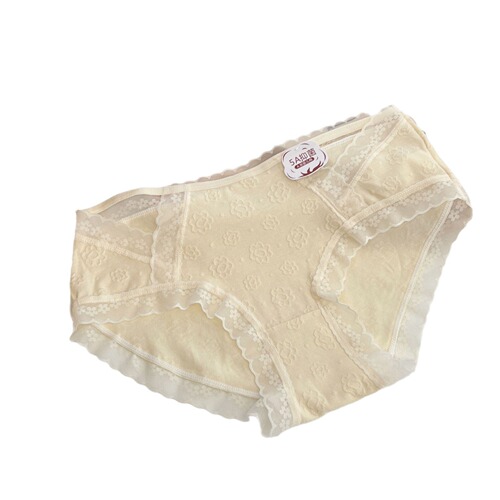 Class A baby cotton pure cotton underwear girls pure desire sexy hollow hollow waist bag buttocks comfortable antibacterial girl briefs