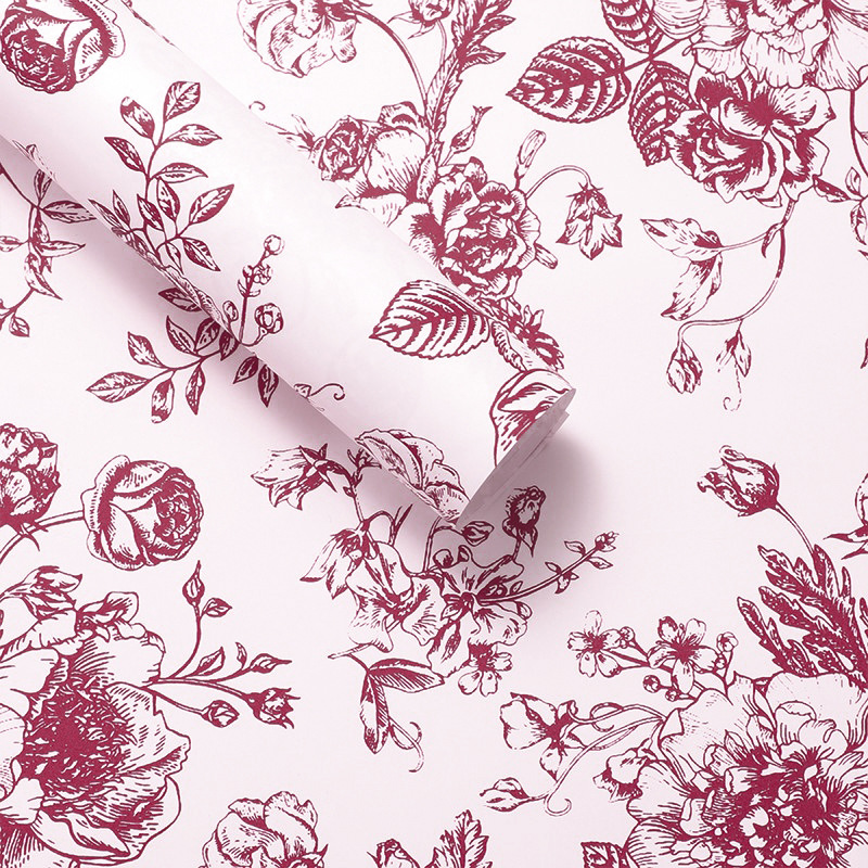 Flower Art Paper Tixiang Red 10 hojas (película impermeable) 38*50cm;10 hojas/paquete