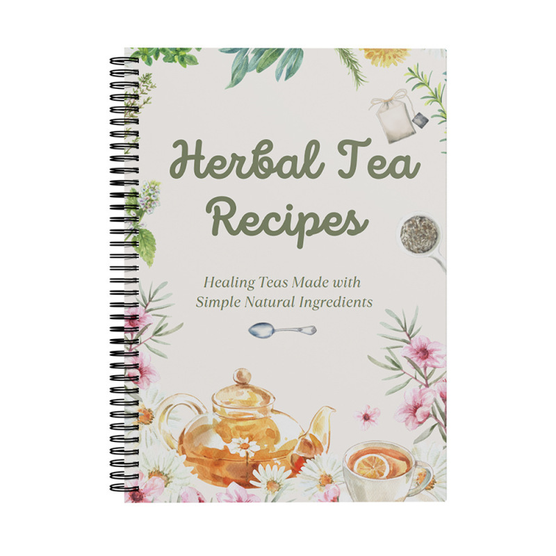 新款现货Herbal Tea Recipes 草药茶食谱线圈计划本|undefined