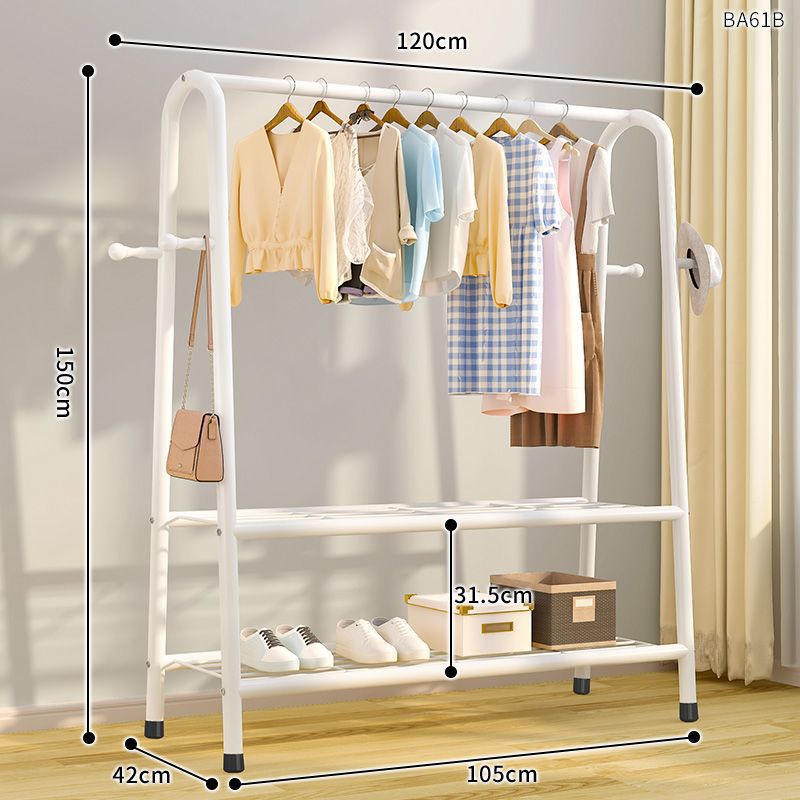 Tendedero, piso, piso, dormitorio, perchero, balcón, perchero, poste de ropa simple para el hogar, estante de ropa para el dormitorio