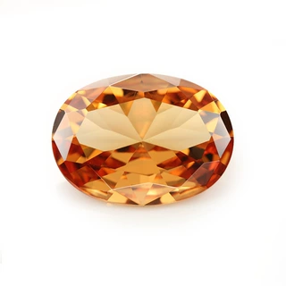 2x3~13×18mm 蛋形香槟锆石裸石 手工DIY散珠宝石 戒指吊坠配石