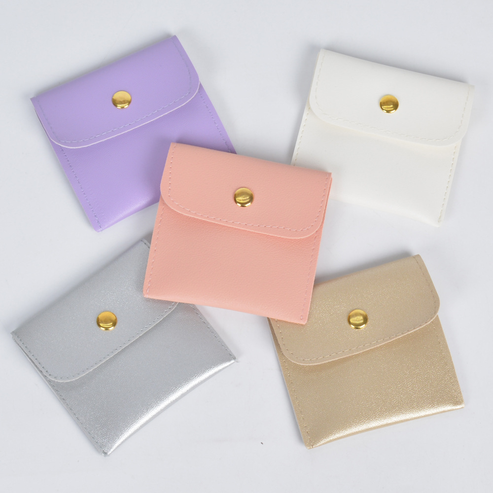 10g Weight Jewelry Packaging Bags Classification 1 Piece Quantity Daily Occasion Pu Leather Material Solid Color Pattern Simple Style Style 1 Piece Pu Leather Simple Style Daily Solid Color Jewelry Packaging Bags 无