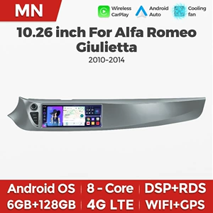 10.26" Alfa Romeo Giulietta 2010-201 üçün Android naviqasiya